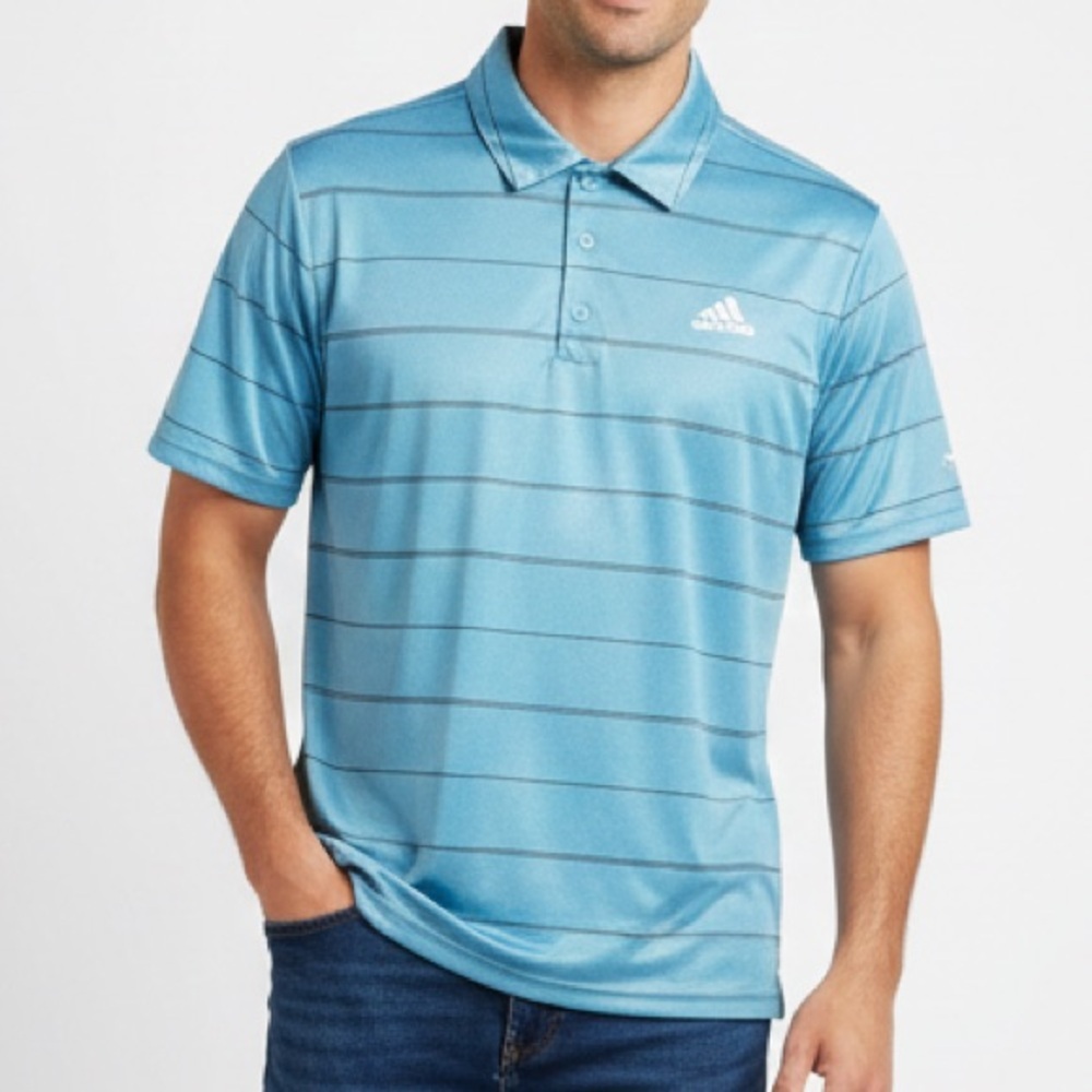 Adidas Men's Blue Golf Polo Shirt